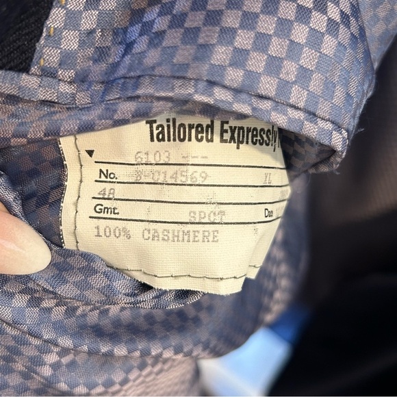 Hart Schaffner Marx Blue and Gold Sport Coat - Picture 6 of 11